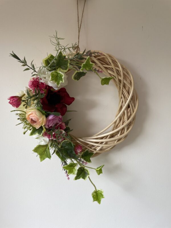 Rattan Rose Wreath