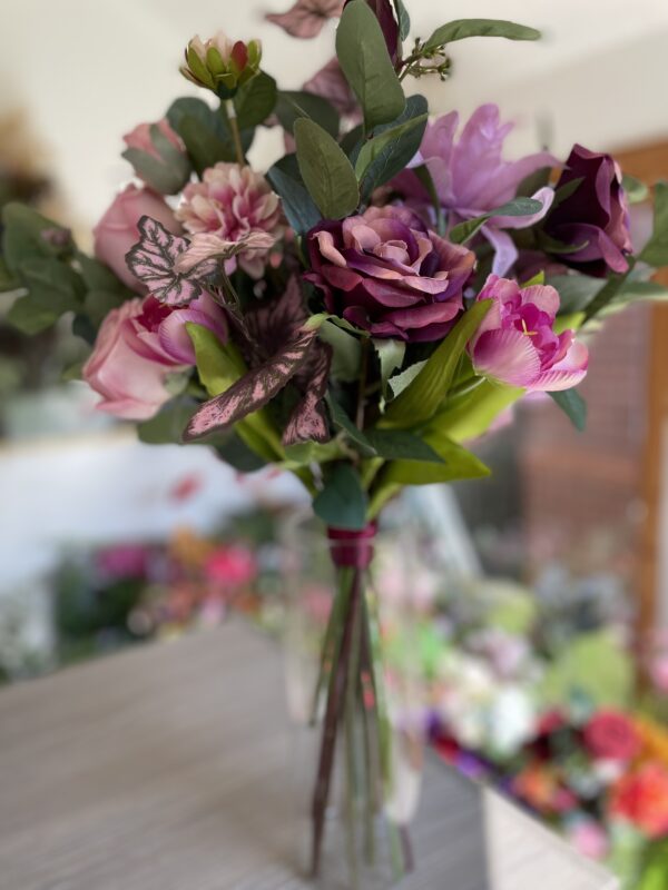 Dahlia and Rose Bouquet